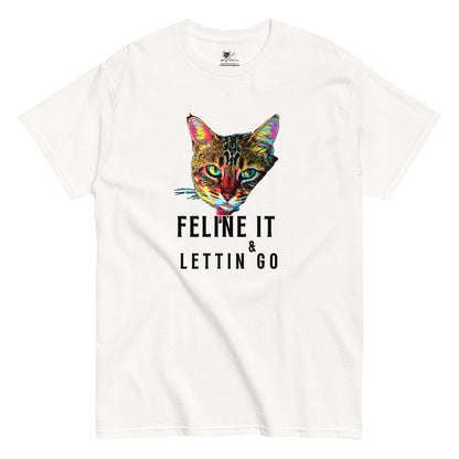 Feline It & Letting Go Unisex Classic Tee - My Social Cat Bonafide Boutique LLCFeline It & Letting Go Unisex Classic TeeT-shirtMy Social Cat Bonafide Boutique LLCWhiteScatfeline