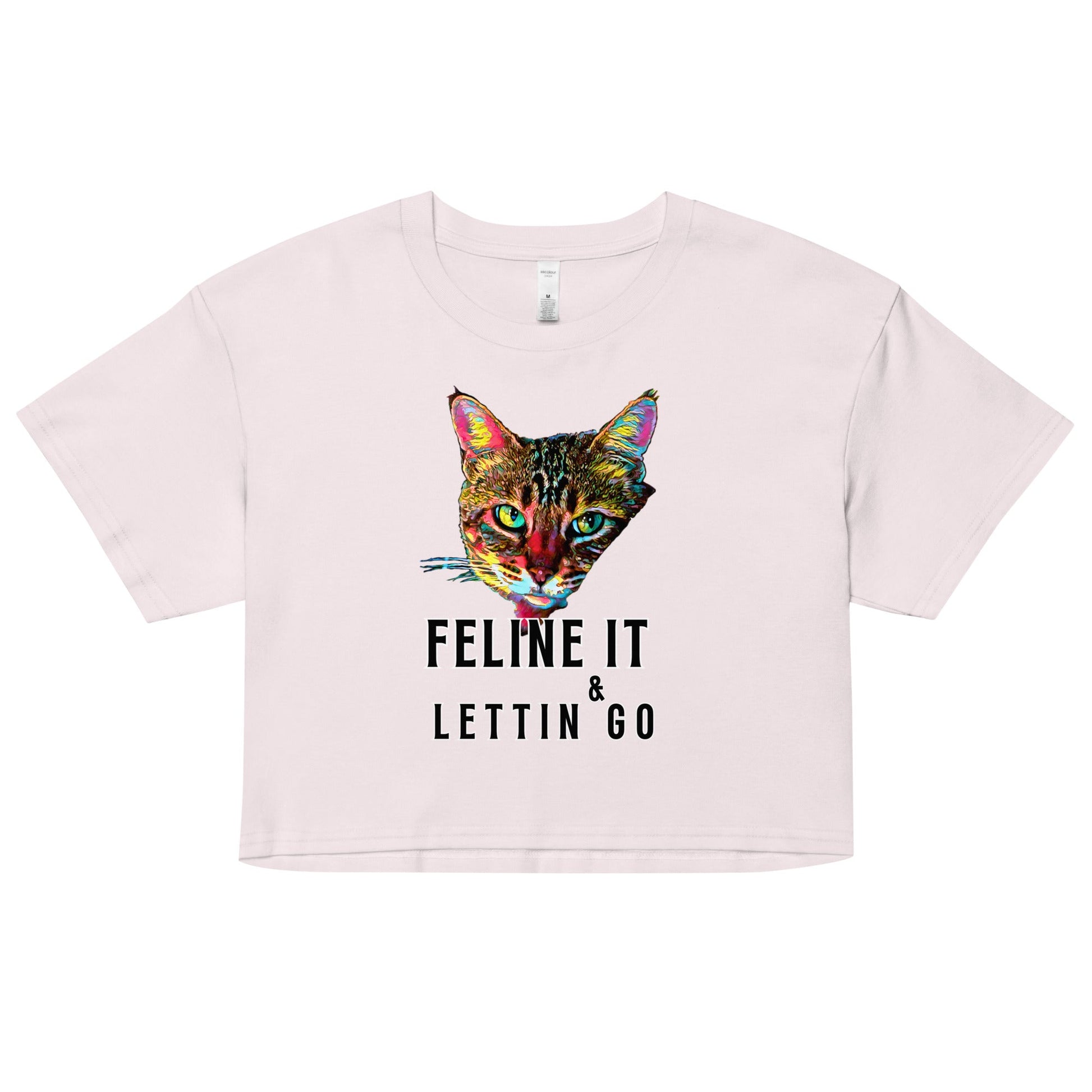 Feline it & Letting Go Women’s Crop Top - My Social Cat Bonafide Boutique LLCFeline it & Letting Go Women’s Crop Topcrop topMy Social Cat Bonafide Boutique LLCOrchidXScatcrop