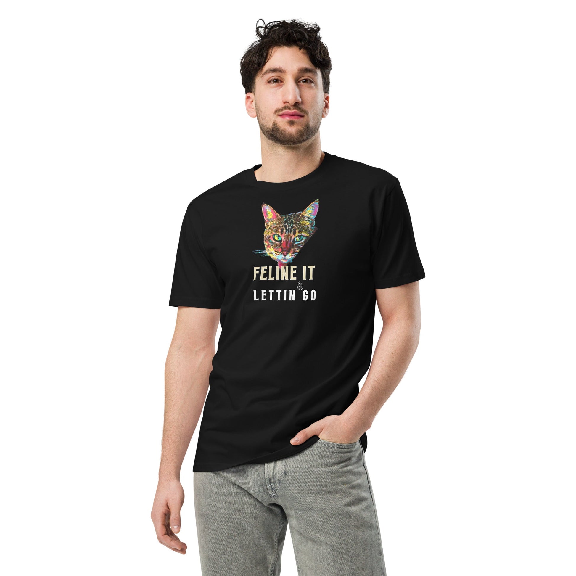 Feline It Unisex Premium Tee - My Social Cat Bonafide Boutique LLCFeline It Unisex Premium TeeT-shirtMy Social Cat Bonafide Boutique LLCScatfeline