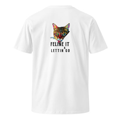 Feline It Unisex Premium Tee - My Social Cat Bonafide Boutique LLCFeline It Unisex Premium TeeT-shirtMy Social Cat Bonafide Boutique LLCWhiteScatfeline