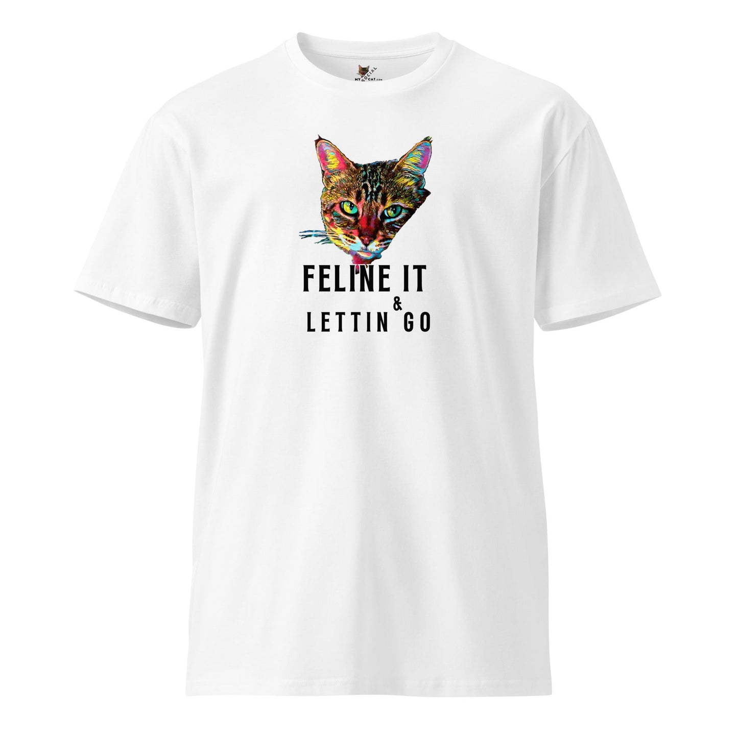 Feline It Unisex Premium Tee - My Social Cat Bonafide Boutique LLCFeline It Unisex Premium TeeT-shirtMy Social Cat Bonafide Boutique LLCWhiteScatfeline