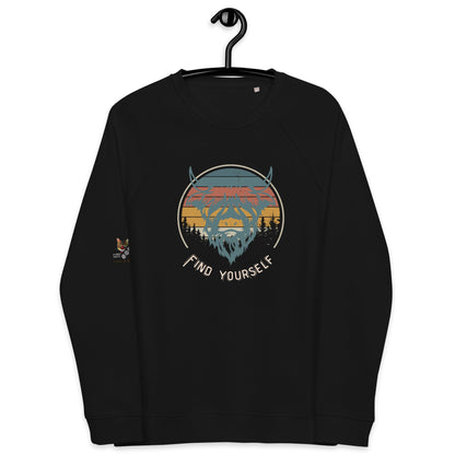 Find Yourself Plush Organic Sweatshirt - My Social Cat Bonafide Boutique LLCFind Yourself Plush Organic SweatshirtSweatshirtMy Social Cat Bonafide Boutique LLCBlackXSbuffalofind