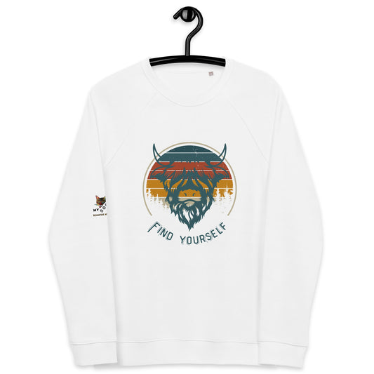 Find Yourself Plush Organic Sweatshirt - My Social Cat Bonafide Boutique LLCFind Yourself Plush Organic SweatshirtSweatshirtMy Social Cat Bonafide Boutique LLCWhiteXSbuffalofind