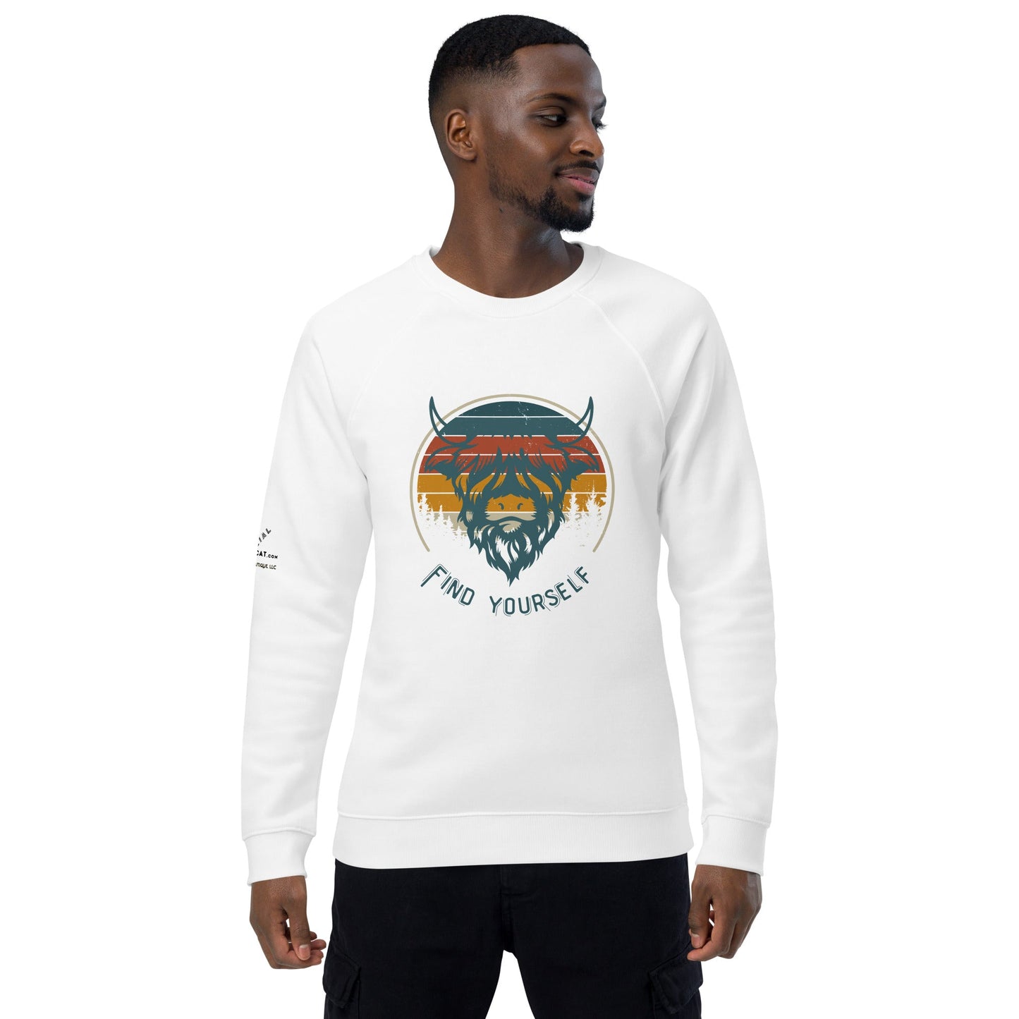 Find Yourself Plush Organic Sweatshirt - My Social Cat Bonafide Boutique LLCFind Yourself Plush Organic SweatshirtSweatshirtMy Social Cat Bonafide Boutique LLCWhiteXSbuffalofind