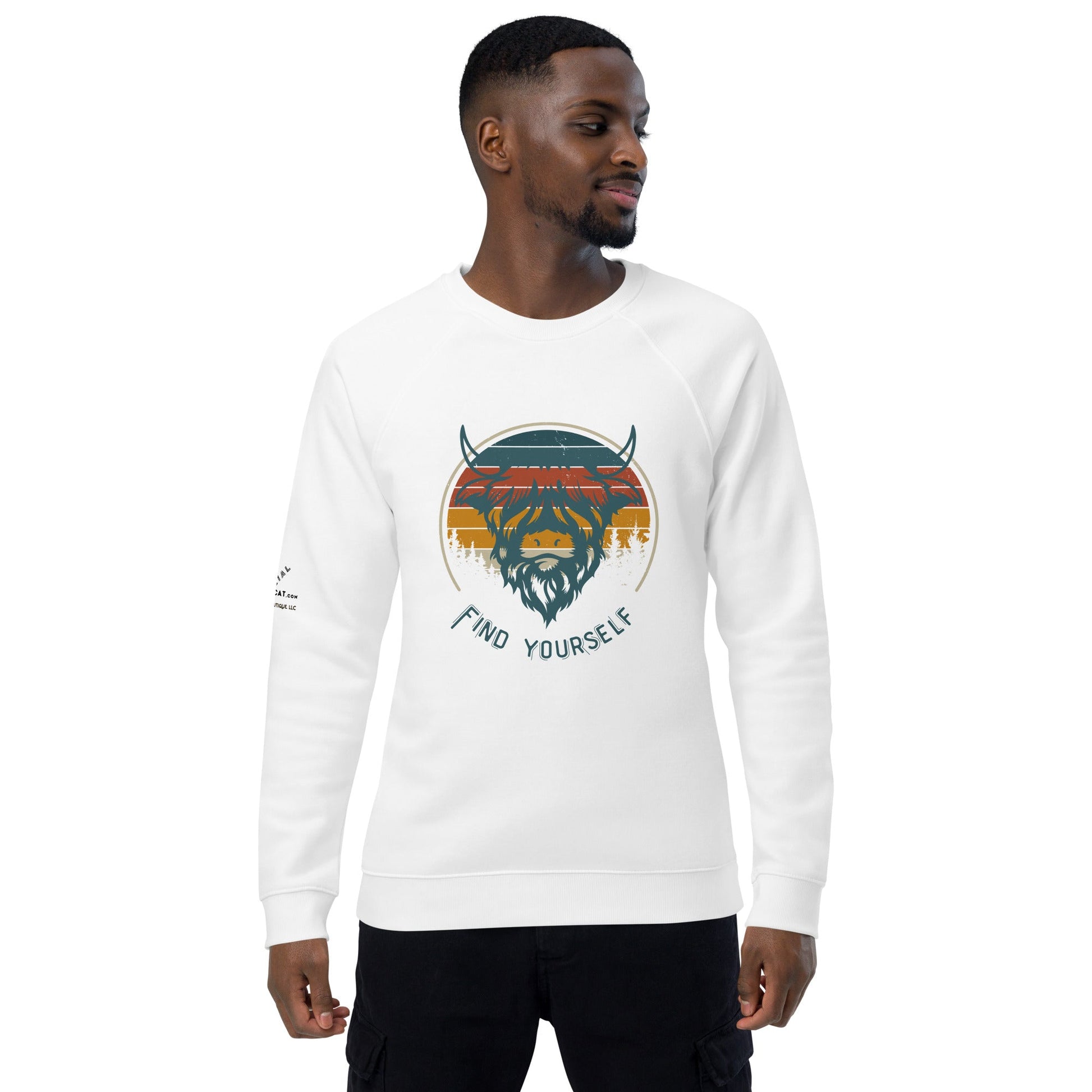 Find Yourself Plush Organic Sweatshirt - My Social Cat Bonafide Boutique LLCFind Yourself Plush Organic SweatshirtSweatshirtMy Social Cat Bonafide Boutique LLCWhiteXSbuffalofind