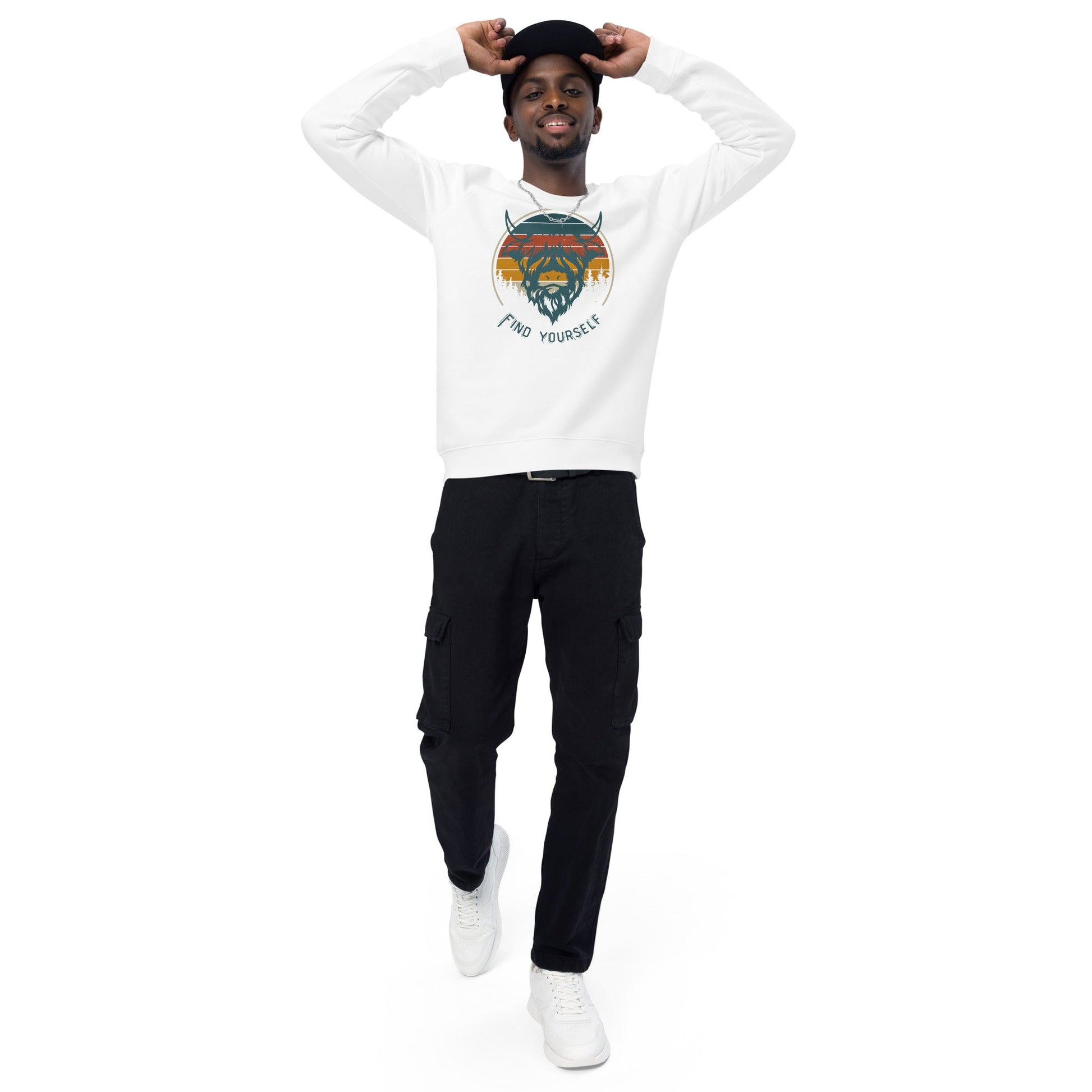 Find Yourself Plush Organic Sweatshirt - My Social Cat Bonafide Boutique LLCFind Yourself Plush Organic SweatshirtSweatshirtMy Social Cat Bonafide Boutique LLCWhiteXSbuffalofind