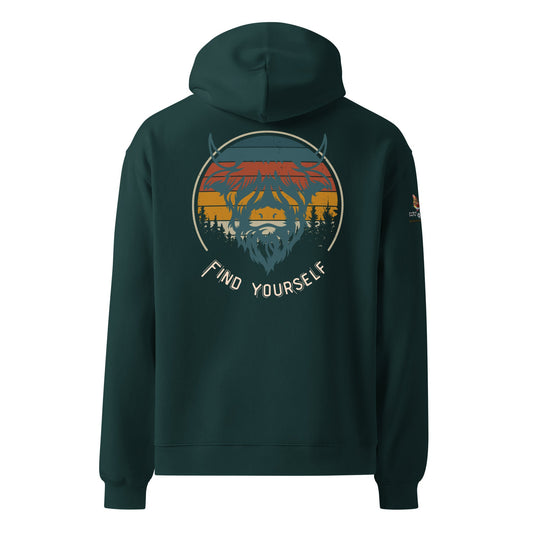 Find Yourself Unisex Oversized Hoodie - My Social Cat Bonafide Boutique LLCFind Yourself Unisex Oversized HoodieHooded sweatshirtMy Social Cat Bonafide Boutique LLCPine GreenSfindhoodie