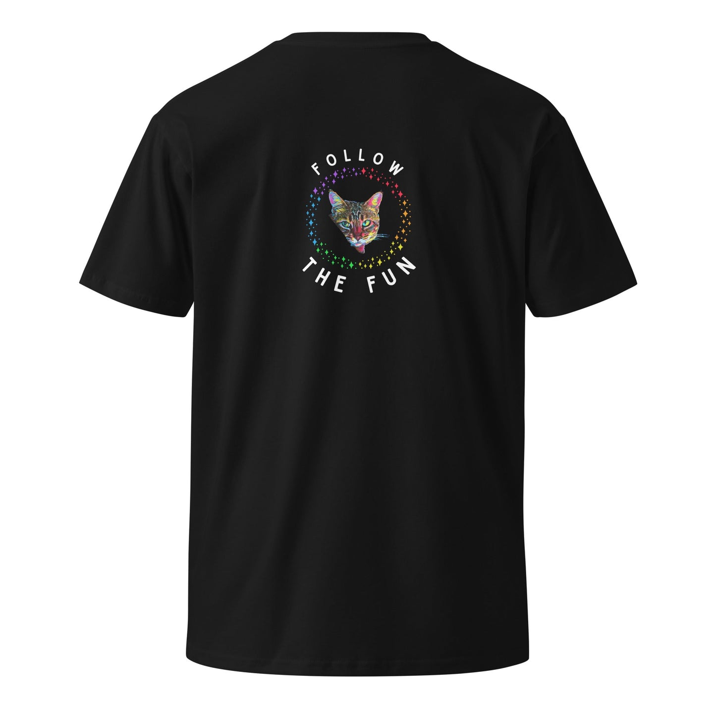 Follow the Fun Unisex Premium Tee - My Social Cat Bonafide Boutique LLCFollow the Fun Unisex Premium TeeT-shirtMy Social Cat Bonafide Boutique LLCBlackMfollowfun