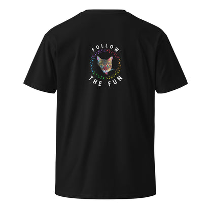 Follow the Fun Unisex Premium Tee - My Social Cat Bonafide Boutique LLCFollow the Fun Unisex Premium TeeT-shirtMy Social Cat Bonafide Boutique LLCBlackMfollowfun