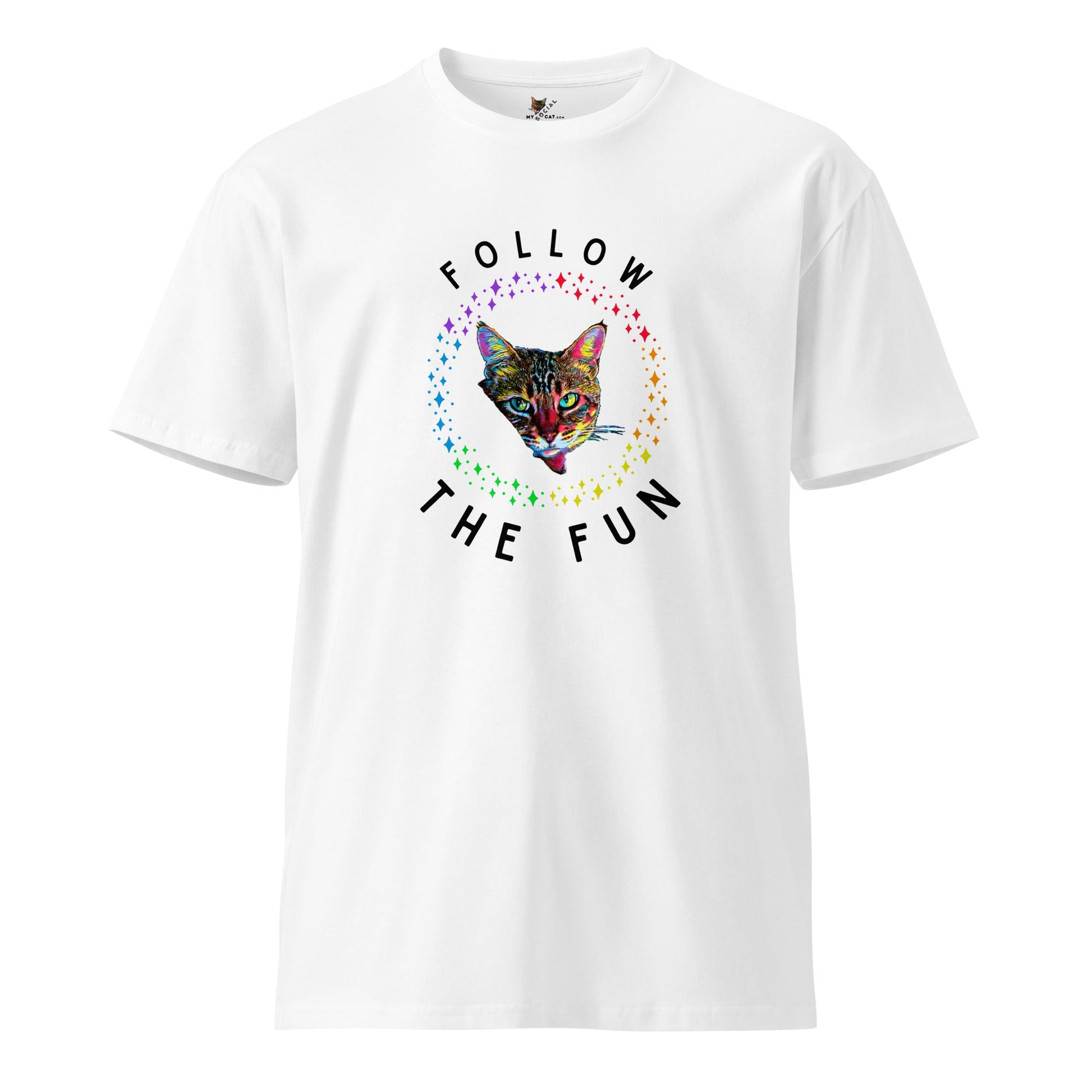 Follow the Fun Unisex Premium Tee - My Social Cat Bonafide Boutique LLCFollow the Fun Unisex Premium TeeT-shirtMy Social Cat Bonafide Boutique LLCWhiteSfollowfun