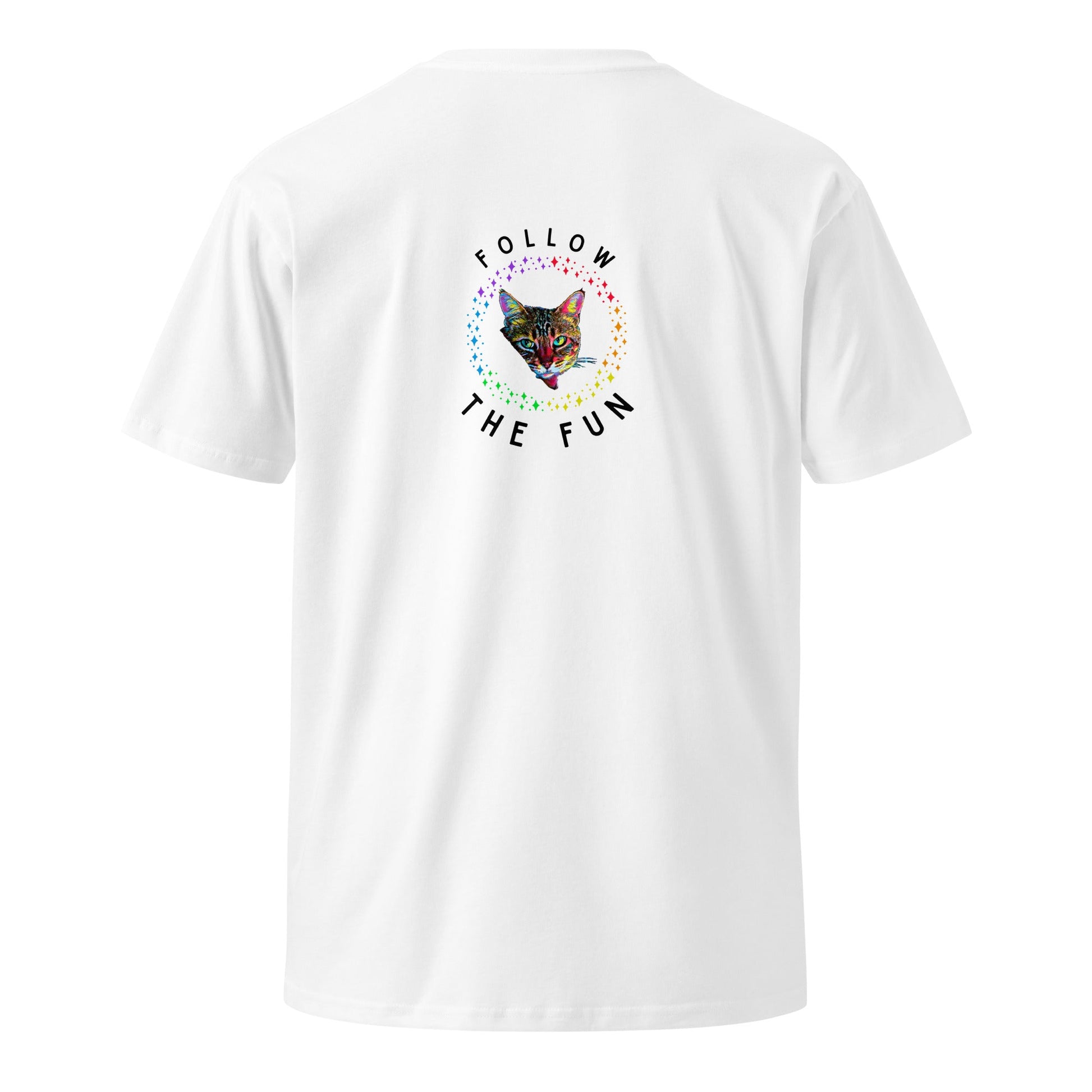 Follow the Fun Unisex Premium Tee - My Social Cat Bonafide Boutique LLCFollow the Fun Unisex Premium TeeT-shirtMy Social Cat Bonafide Boutique LLCWhiteSfollowfun