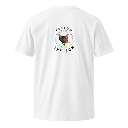 Follow the Fun Unisex Premium Tee - My Social Cat Bonafide Boutique LLCFollow the Fun Unisex Premium TeeT-shirtMy Social Cat Bonafide Boutique LLCWhiteSfollowfun