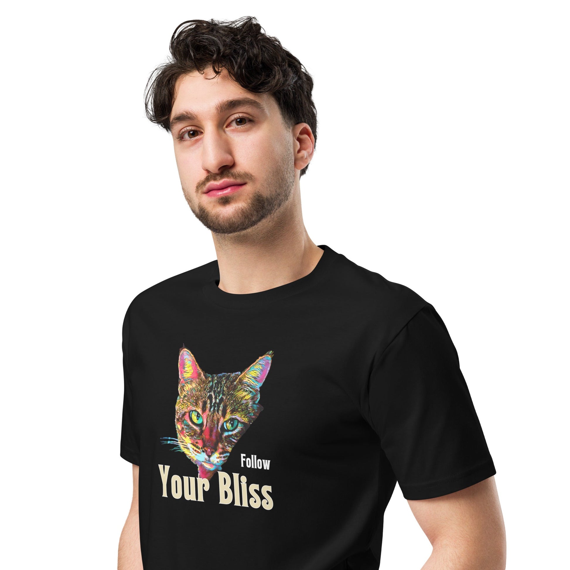 Follow Your Bliss Unisex Premium Tee - My Social Cat Bonafide Boutique LLCFollow Your Bliss Unisex Premium TeeT-shirtMy Social Cat Bonafide Boutique LLCS