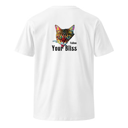 Follow Your Bliss Unisex Premium Tee - My Social Cat Bonafide Boutique LLCFollow Your Bliss Unisex Premium TeeT-shirtMy Social Cat Bonafide Boutique LLCWhiteS