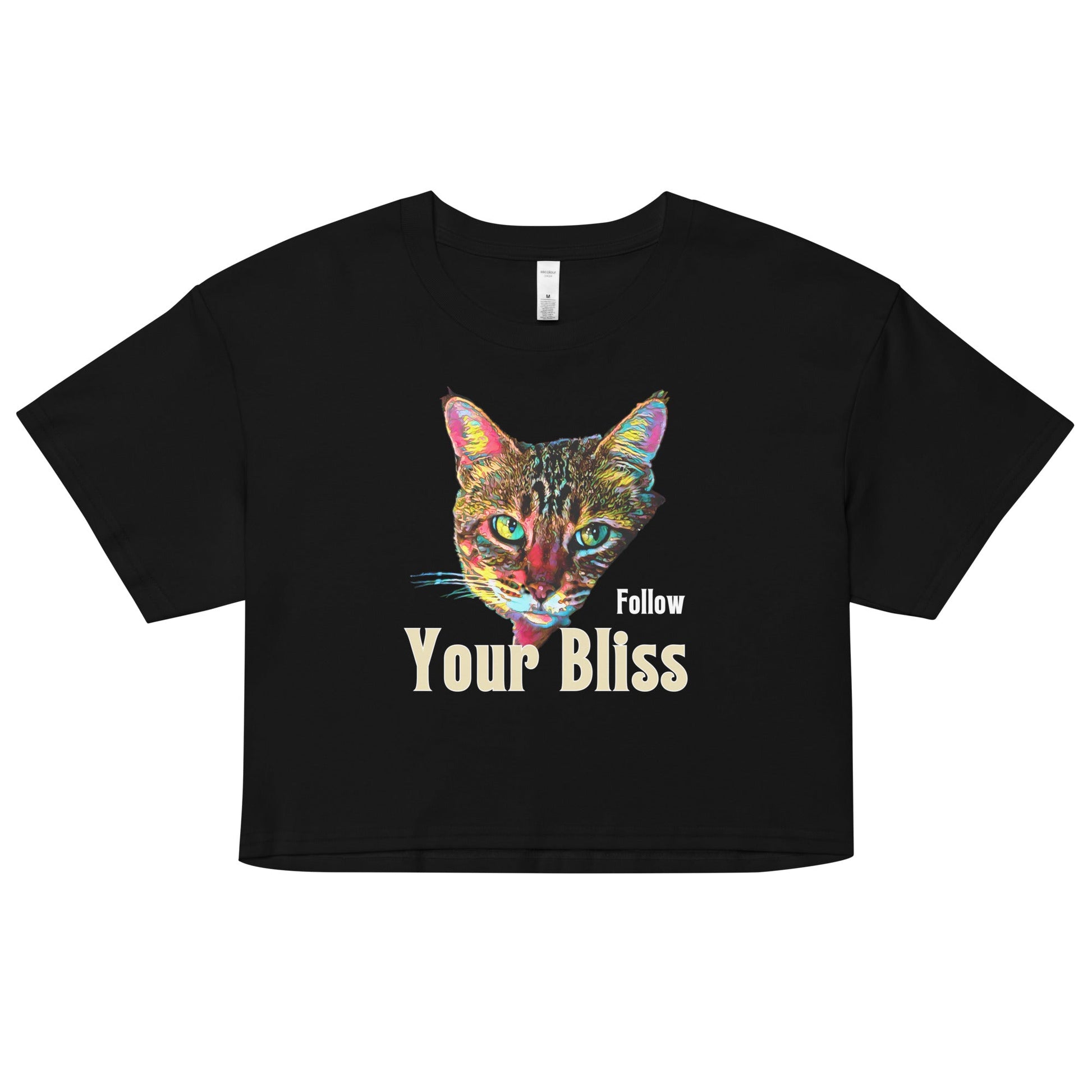 Follow Your Bliss Women’s Crop Top - My Social Cat Bonafide Boutique LLCFollow Your Bliss Women’s Crop Topcrop topMy Social Cat Bonafide Boutique LLCBlackXSblisscat