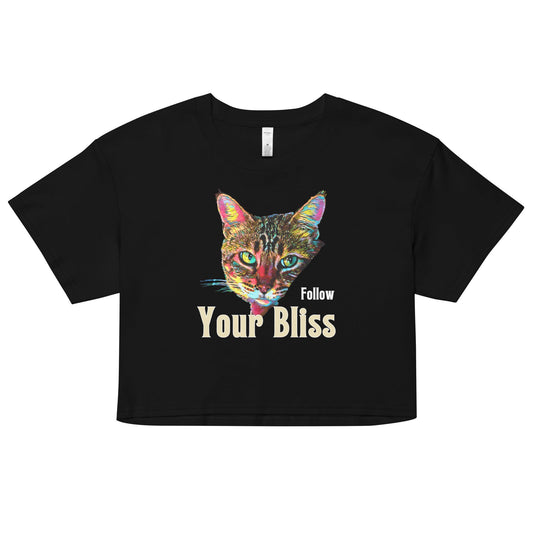 Follow Your Bliss Women’s Crop Top - My Social Cat Bonafide Boutique LLCFollow Your Bliss Women’s Crop Topcrop topMy Social Cat Bonafide Boutique LLCBlackXSblisscat