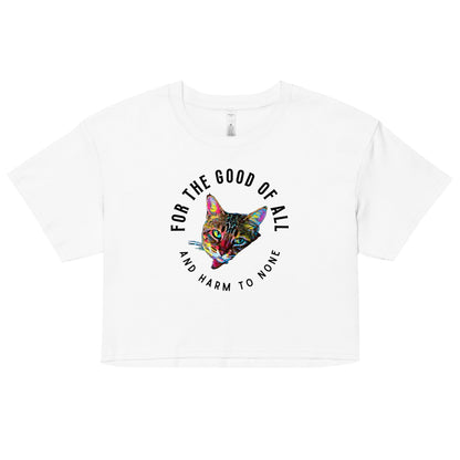 For the Good of All and Harm to None Women’s Crop Top - My Social Cat Bonafide Boutique LLCFor the Good of All and Harm to None Women’s Crop Topcrop topMy Social Cat Bonafide Boutique LLCWhiteXSall harmcat