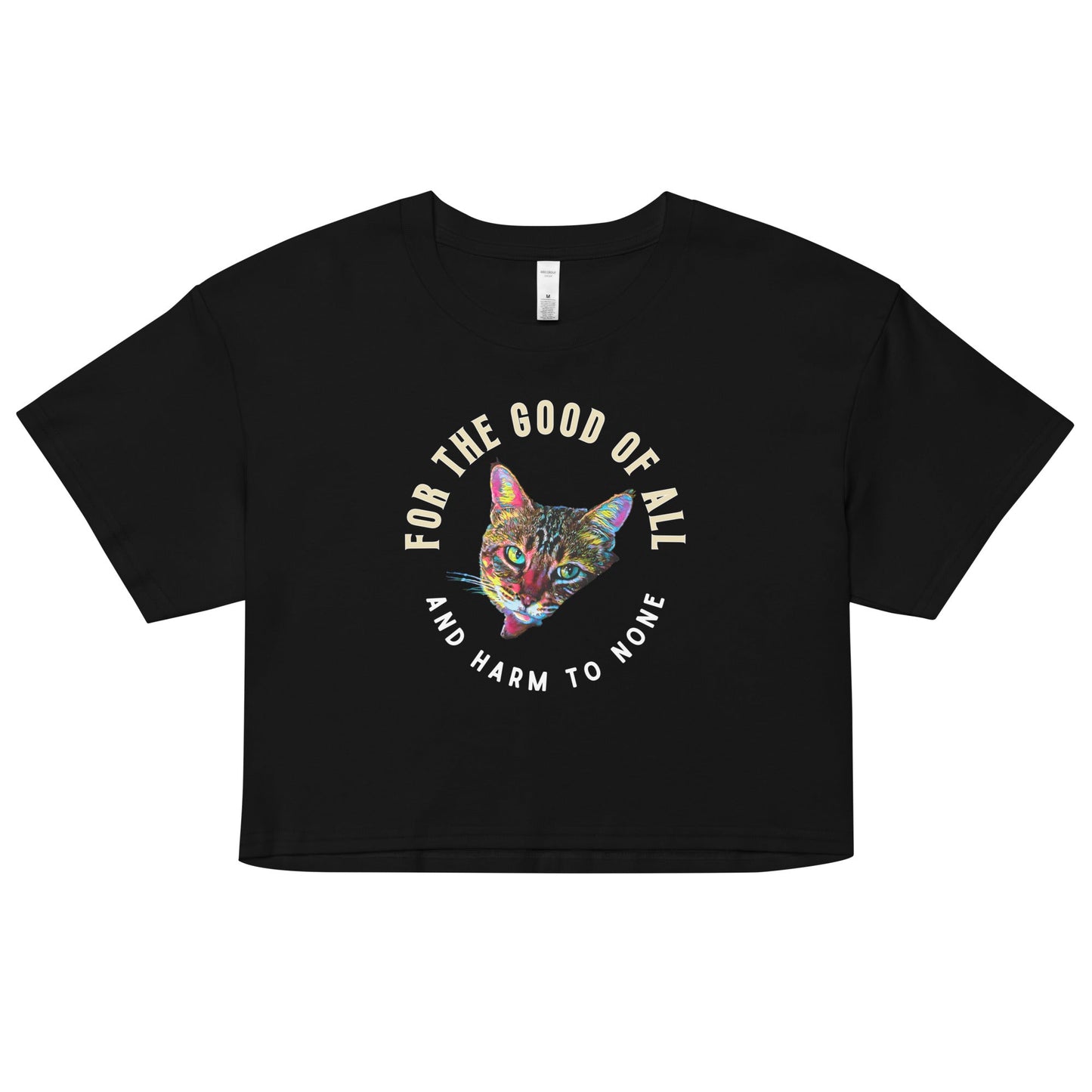 For the Good of All and Harm to None Women’s Crop Top - My Social Cat Bonafide Boutique LLCFor the Good of All and Harm to None Women’s Crop Topcrop topMy Social Cat Bonafide Boutique LLCBlackXSall harmcat