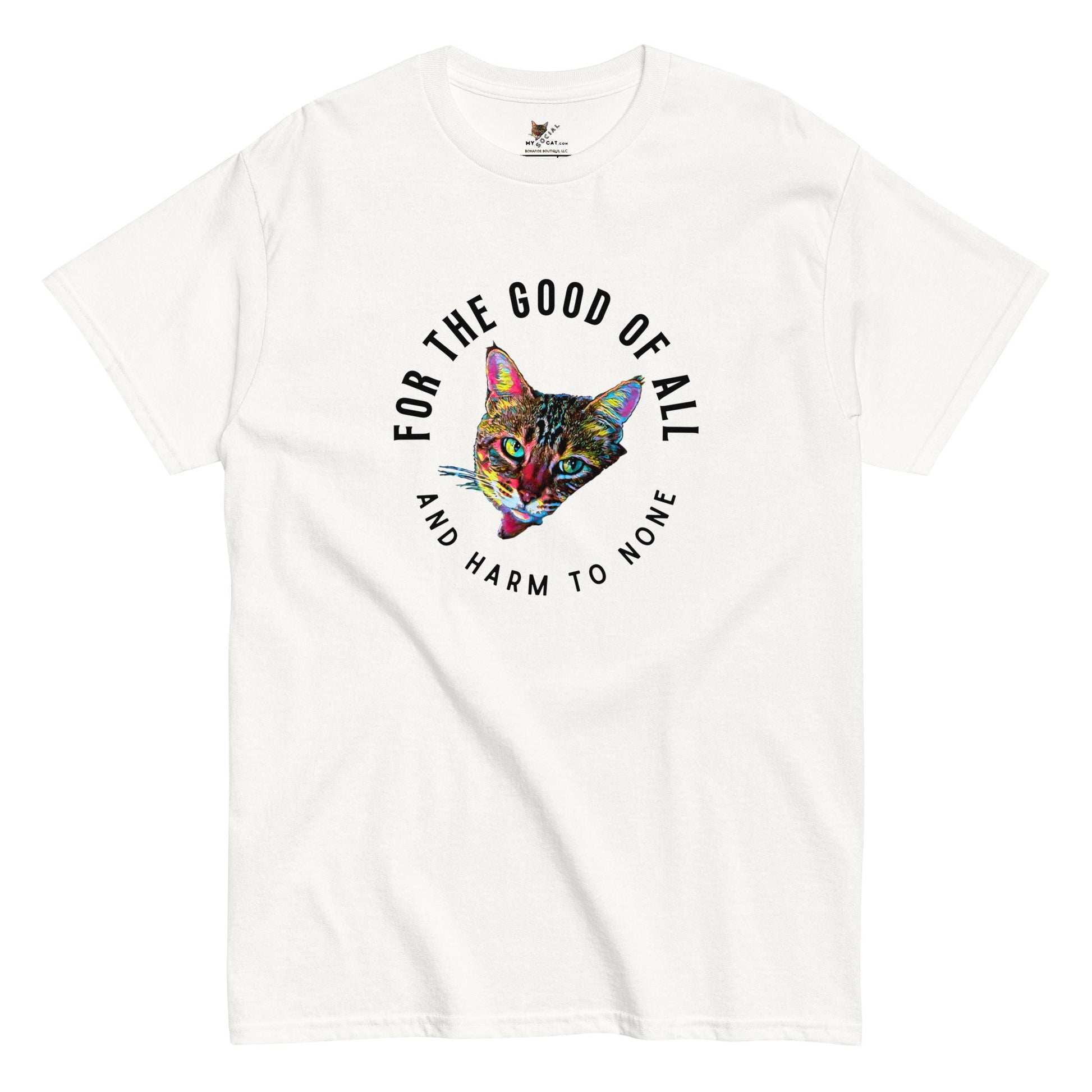 For the Good of All Unisex Classic Tee - My Social Cat Bonafide Boutique LLCFor the Good of All Unisex Classic TeeT-shirtMy Social Cat Bonafide Boutique LLCWhiteSallcat