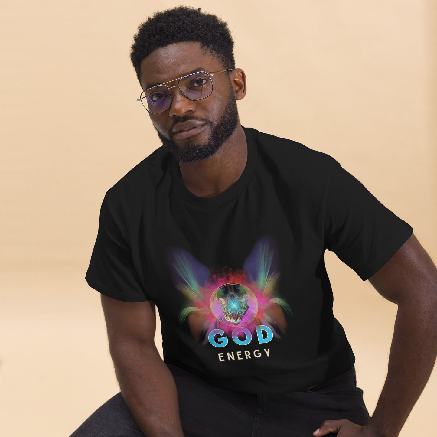 God Energy Unisex Classic Tee - My Social Cat Bonafide Boutique LLCGod Energy Unisex Classic TeeT-shirtMy Social Cat Bonafide Boutique LLCBlackSclassicenergy