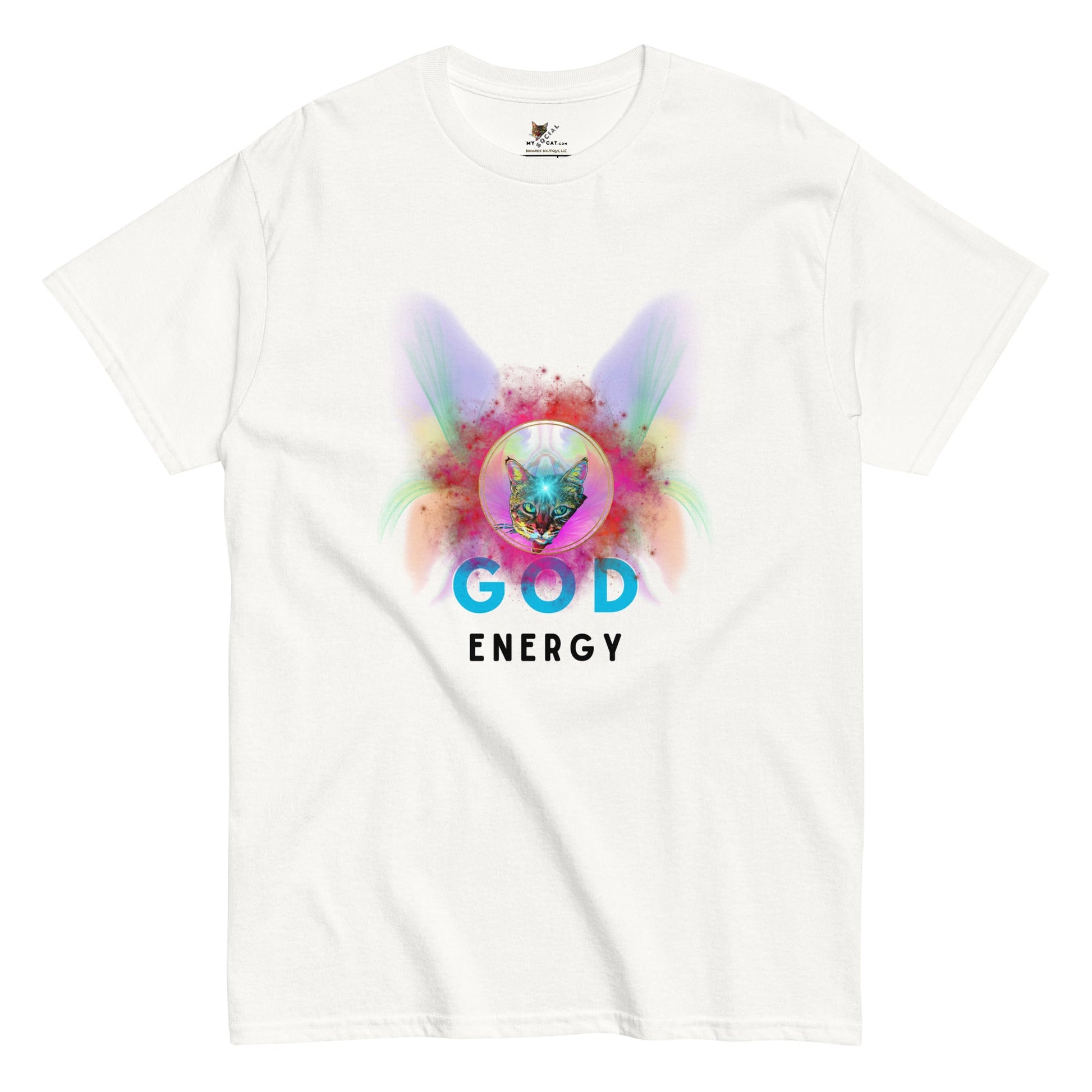 God Energy Unisex Classic Tee - My Social Cat Bonafide Boutique LLCGod Energy Unisex Classic TeeT-shirtMy Social Cat Bonafide Boutique LLCWhiteSclassicenergy