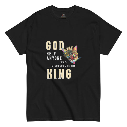 God Help Anyone Who Disrespects His King Unisex Classic Tee - My Social Cat Bonafide Boutique LLCGod Help Anyone Who Disrespects His King Unisex Classic TeeT-shirtMy Social Cat Bonafide Boutique LLCBlackScatgod