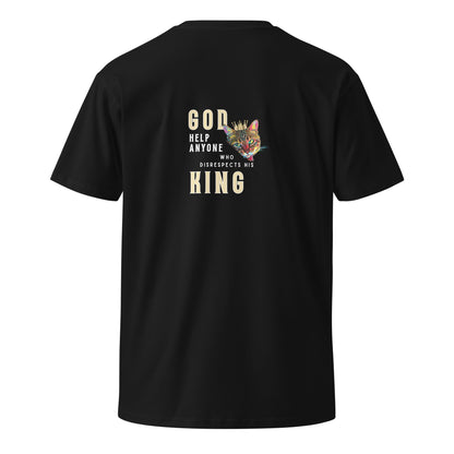 God Help Anyone Who Disrespects His King Unisex Premium Tee - My Social Cat Bonafide Boutique LLCGod Help Anyone Who Disrespects His King Unisex Premium TeeT-shirtMy Social Cat Bonafide Boutique LLCBlackScatgod