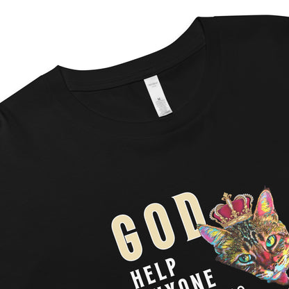 God Help Anyone Women’s Crop Top - My Social Cat Bonafide Boutique LLCGod Help Anyone Women’s Crop Topcrop topMy Social Cat Bonafide Boutique LLCBlackXSanyonecat