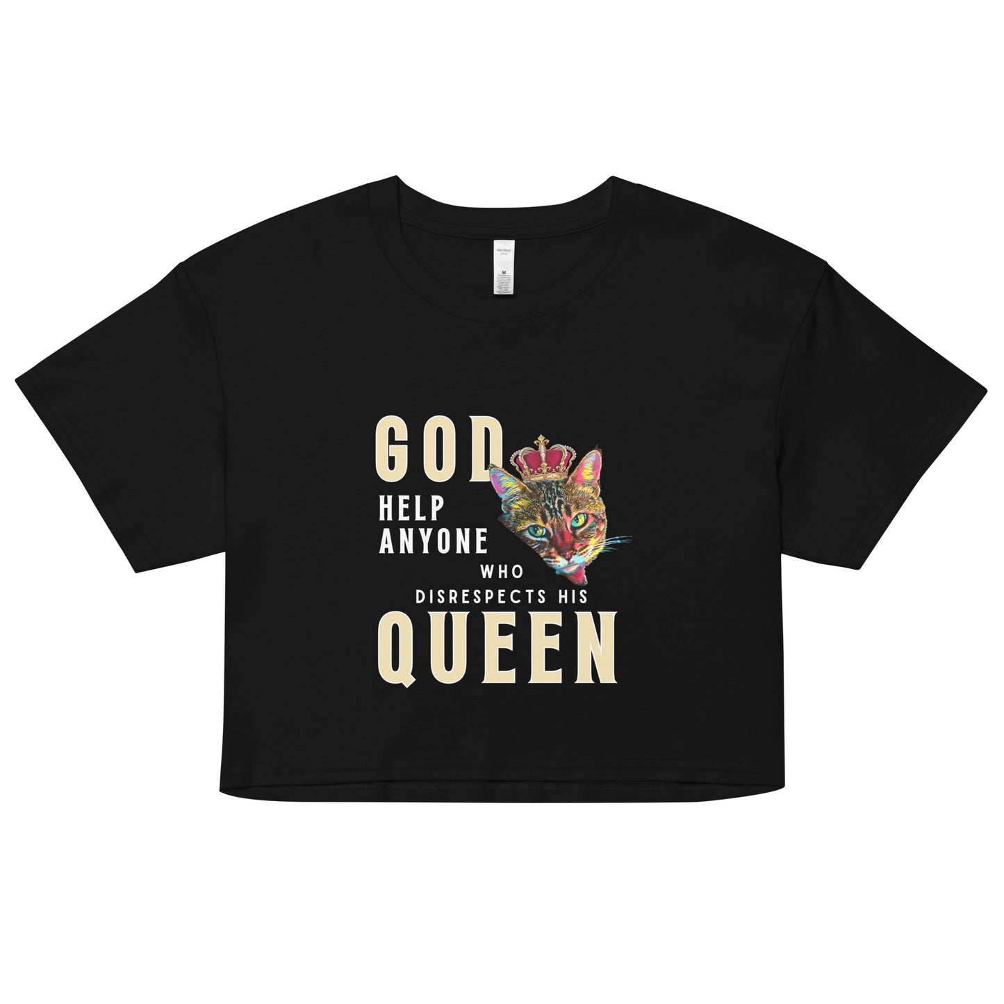 God Help Anyone Women’s Crop Top - My Social Cat Bonafide Boutique LLCGod Help Anyone Women’s Crop Topcrop topMy Social Cat Bonafide Boutique LLCBlackXSanyonecat