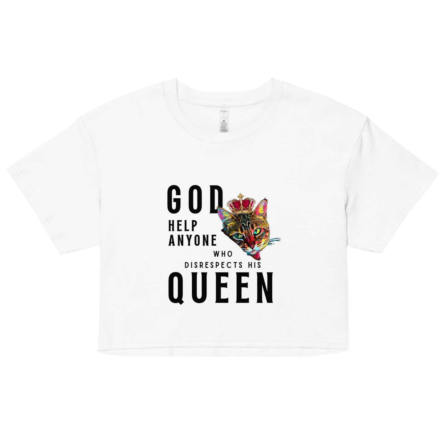 God Help Anyone Women’s Crop Top - My Social Cat Bonafide Boutique LLCGod Help Anyone Women’s Crop Topcrop topMy Social Cat Bonafide Boutique LLCWhiteXSanyonecat