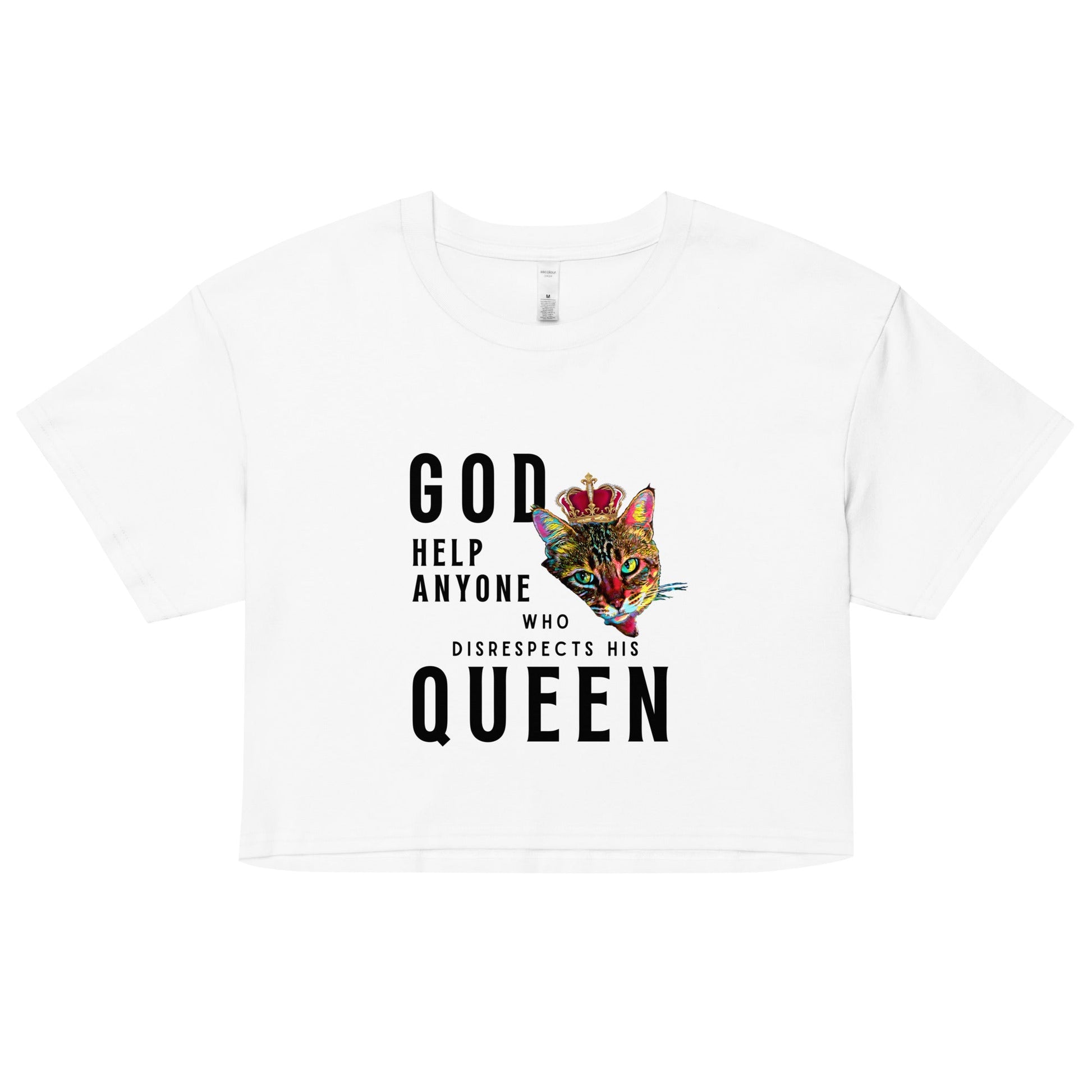 God Help Anyone Women’s Crop Top - My Social Cat Bonafide Boutique LLCGod Help Anyone Women’s Crop Topcrop topMy Social Cat Bonafide Boutique LLCWhiteXSanyonecat