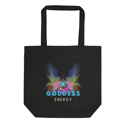 Goddess Energy Eco Organic Cotton Tote Bag - My Social Cat Bonafide Boutique LLC 