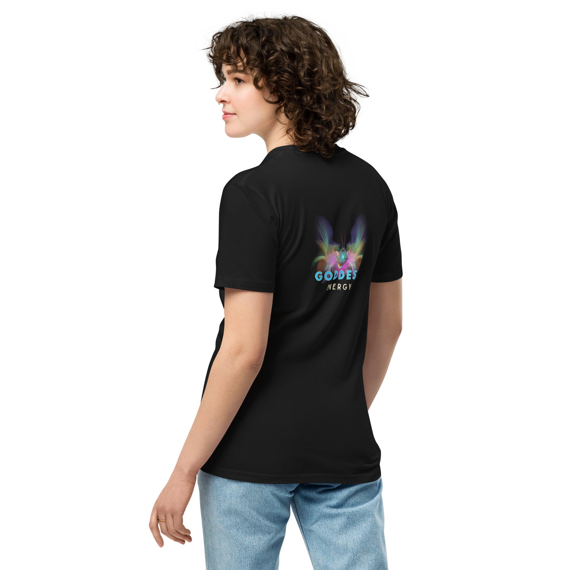 Goddess Energy Unisex Premium Tee - My Social Cat Bonafide Boutique LLCGoddess Energy Unisex Premium TeeT-shirtMy Social Cat Bonafide Boutique LLCBlackSenergygoddess