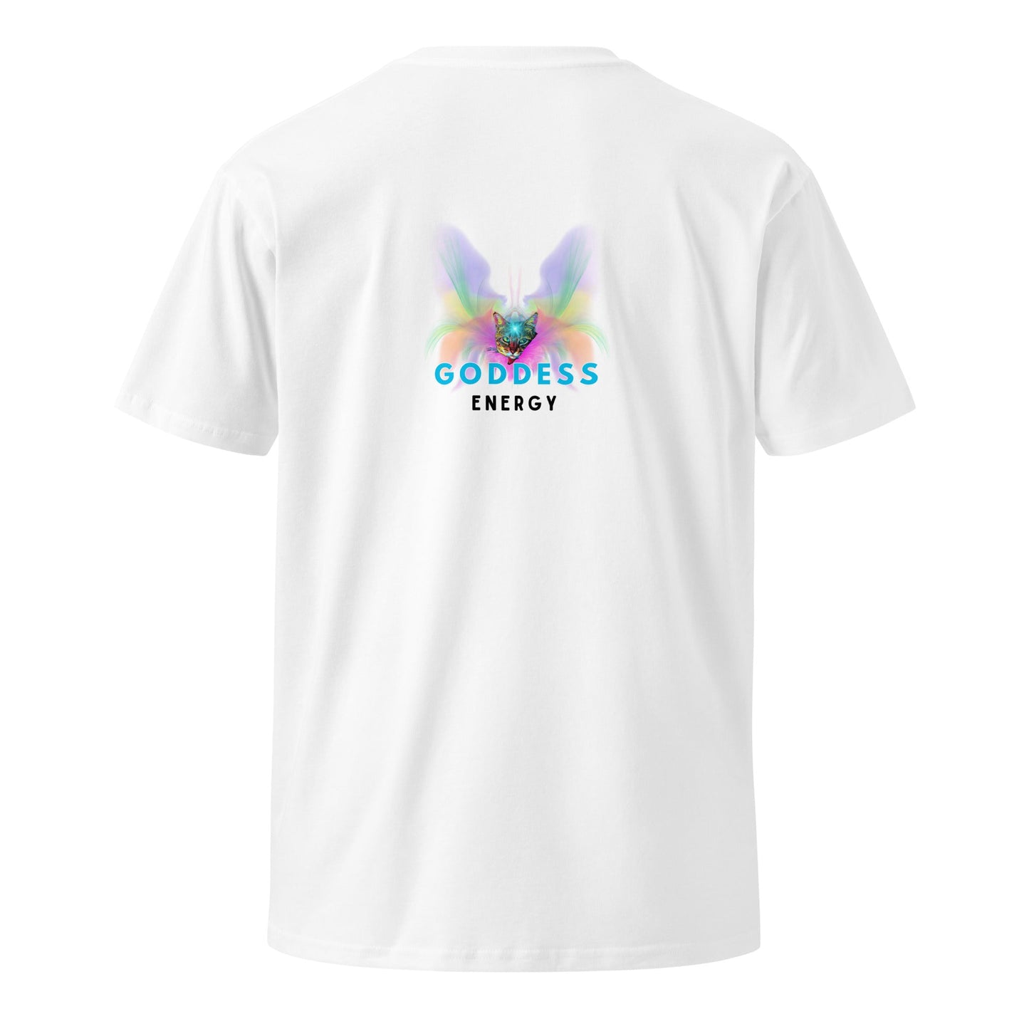 Goddess Energy Unisex Premium Tee - My Social Cat Bonafide Boutique LLCGoddess Energy Unisex Premium TeeT-shirtMy Social Cat Bonafide Boutique LLCWhiteSenergygoddess