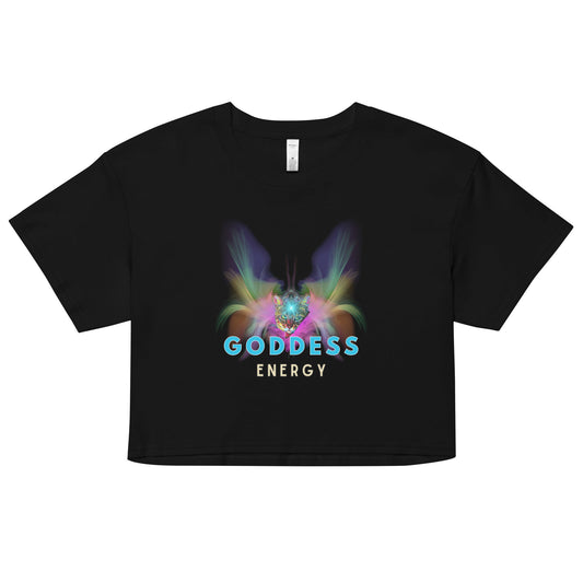 Goddess Energy Women’s Crop Top - My Social Cat Bonafide Boutique LLCGoddess Energy Women’s Crop Topcrop topMy Social Cat Bonafide Boutique LLCBlackXScropgoddess