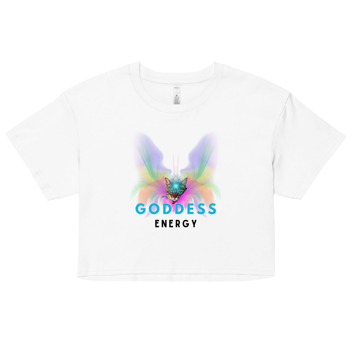 Goddess Energy Women’s Crop Top - My Social Cat Bonafide Boutique LLCGoddess Energy Women’s Crop Topcrop topMy Social Cat Bonafide Boutique LLCWhiteXScropgoddess