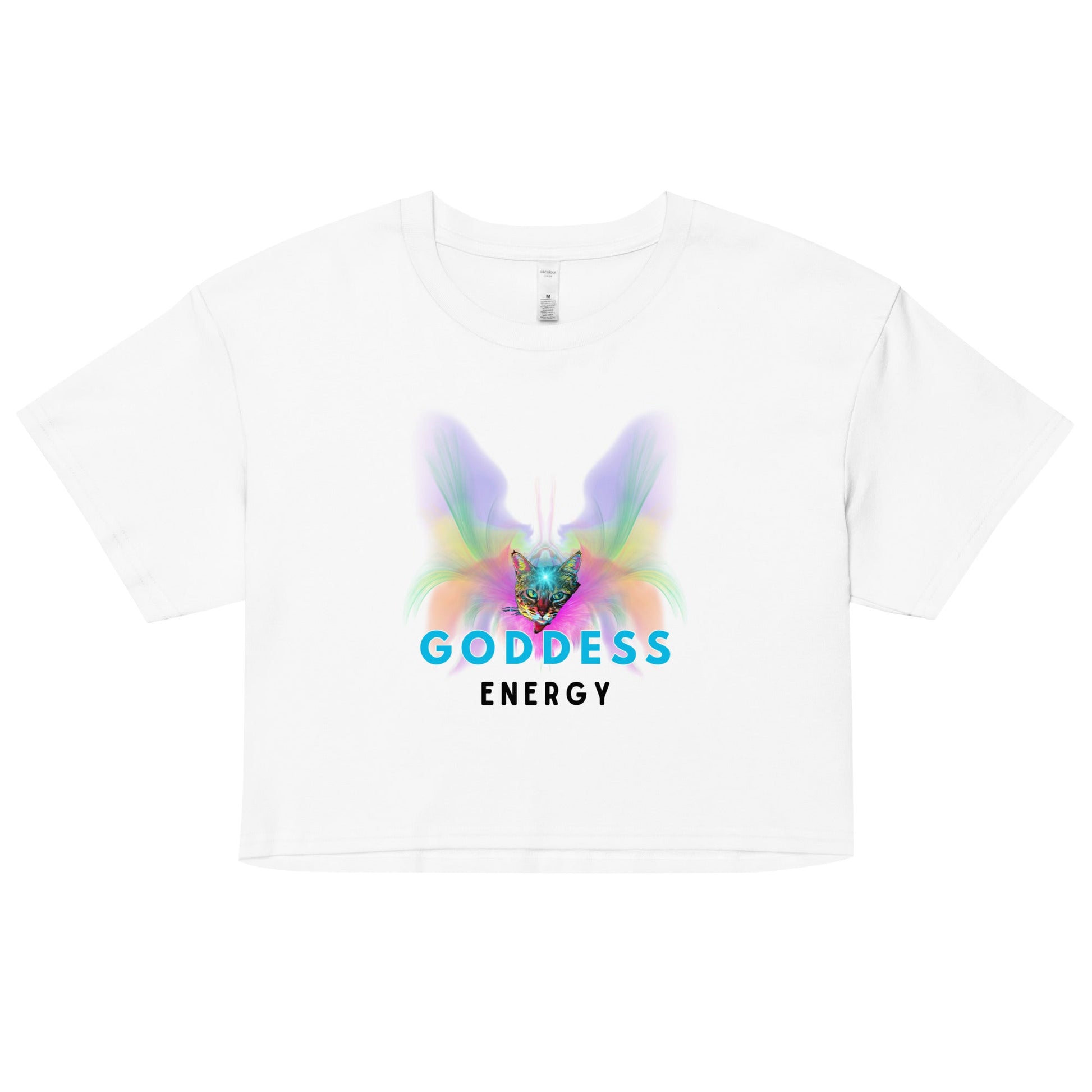 Goddess Energy Women’s Crop Top - My Social Cat Bonafide Boutique LLCGoddess Energy Women’s Crop Topcrop topMy Social Cat Bonafide Boutique LLCWhiteXScropgoddess