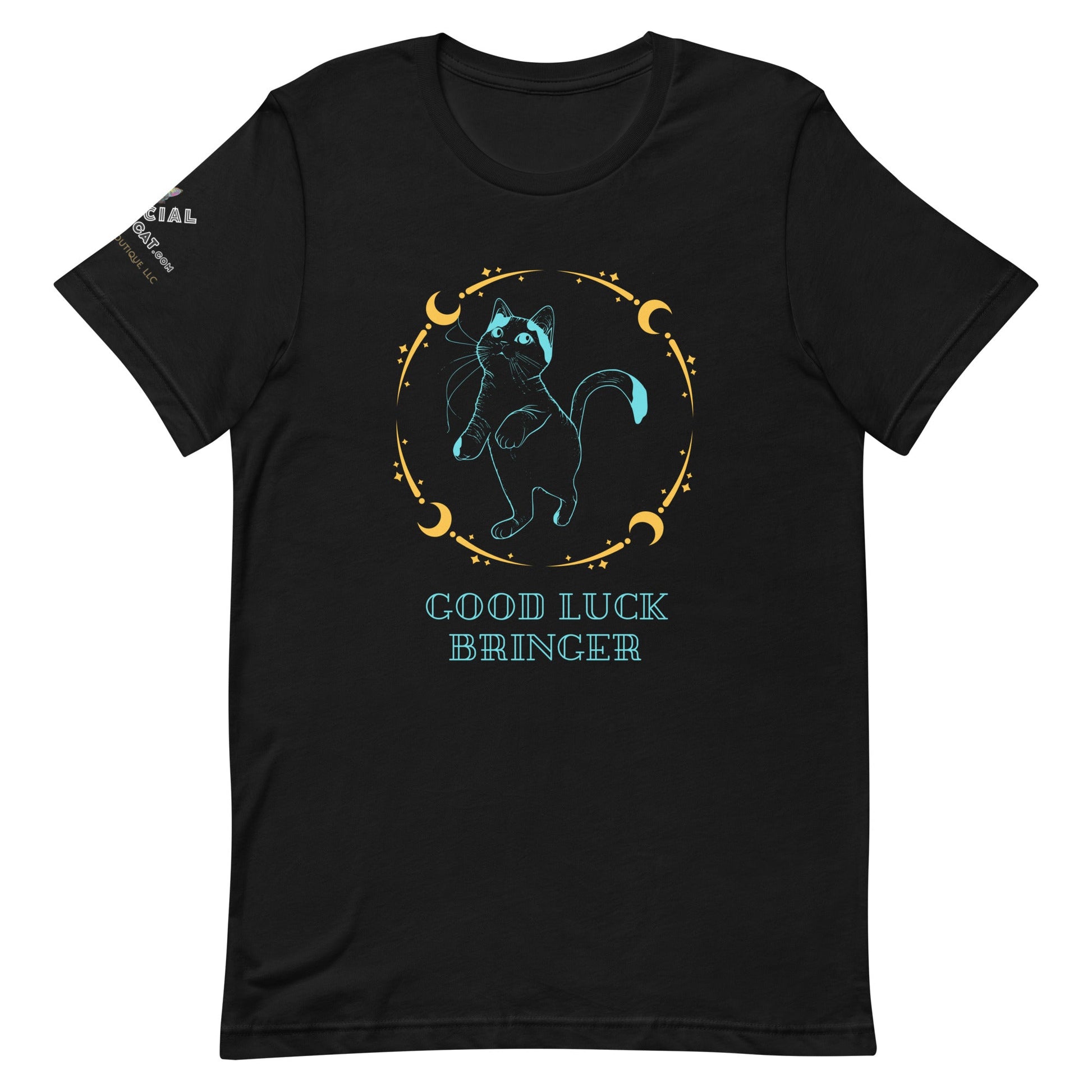 Good Luck Bringer Unisex Tee - My Social Cat Bonafide Boutique LLCGood Luck Bringer Unisex TeeT-shirtMy Social Cat Bonafide Boutique LLCBlackXSGood Luck Bringershirt