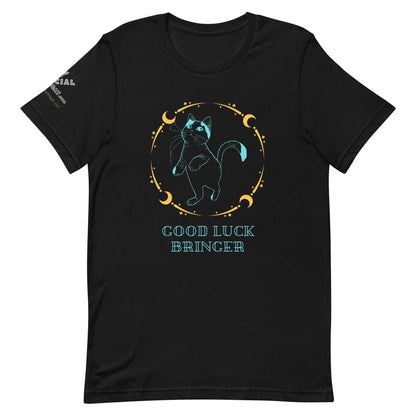 Good Luck Bringer Unisex Tee - My Social Cat Bonafide Boutique LLCGood Luck Bringer Unisex TeeT-shirtMy Social Cat Bonafide Boutique LLCBlackXSGood Luck Bringershirt