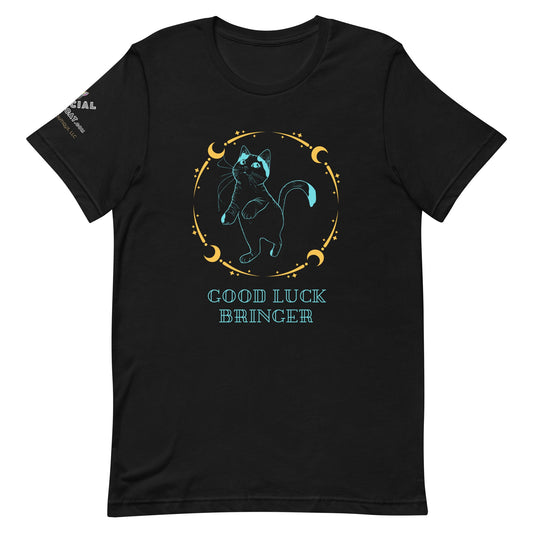 Good Luck Bringer Unisex Tee - My Social Cat Bonafide Boutique LLCGood Luck Bringer Unisex TeeT-shirtMy Social Cat Bonafide Boutique LLCBlackXSGood Luck Bringershirt