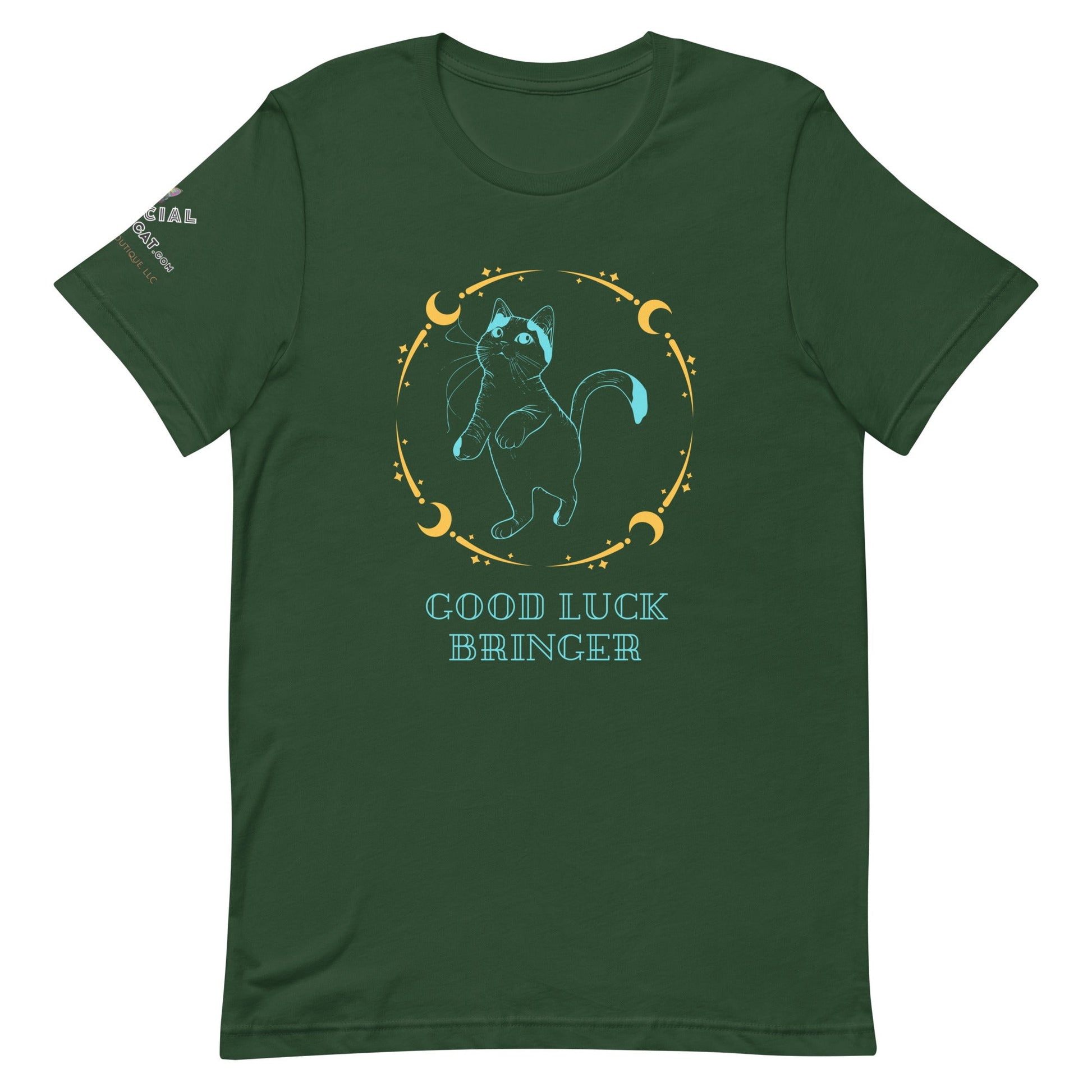 Good Luck Bringer Unisex Tee - My Social Cat Bonafide Boutique LLCGood Luck Bringer Unisex TeeT-shirtMy Social Cat Bonafide Boutique LLCForestSGood Luck Bringershirt