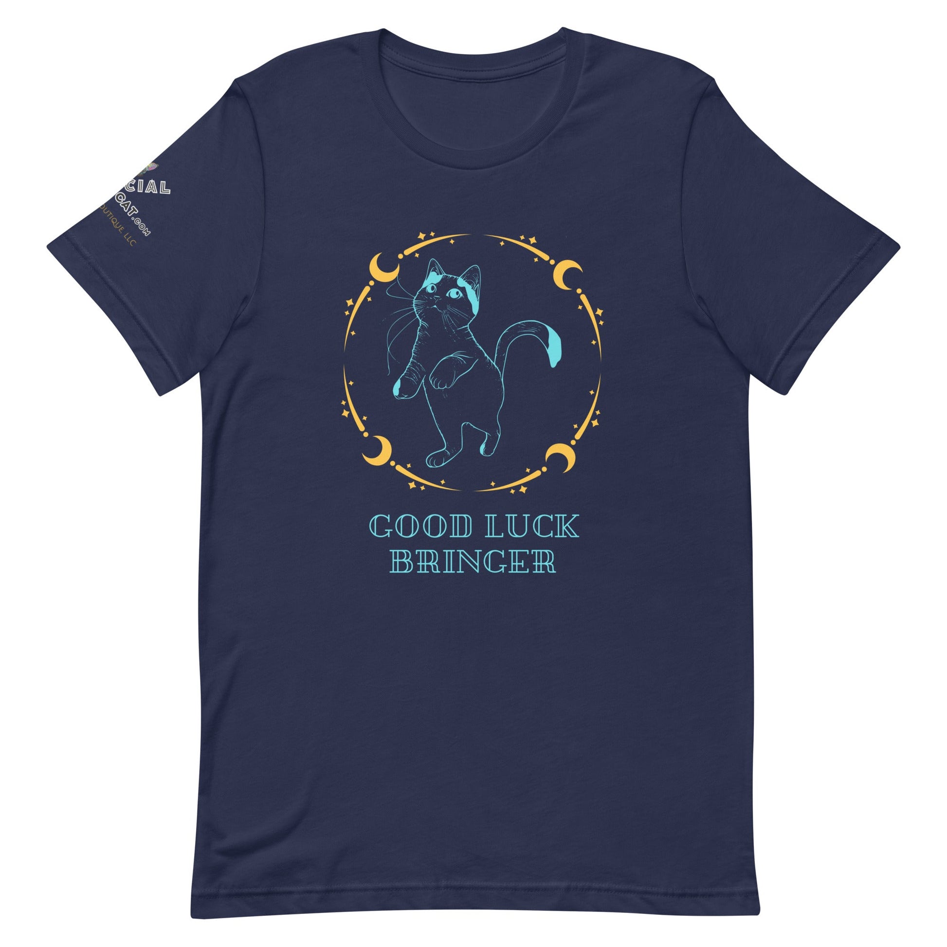 Good Luck Bringer Unisex Tee - My Social Cat Bonafide Boutique LLCGood Luck Bringer Unisex TeeT-shirtMy Social Cat Bonafide Boutique LLCNavyXSGood Luck Bringershirt