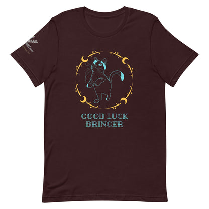 Good Luck Bringer Unisex Tee - My Social Cat Bonafide Boutique LLCGood Luck Bringer Unisex TeeT-shirtMy Social Cat Bonafide Boutique LLCOxblood BlackSGood Luck Bringershirt