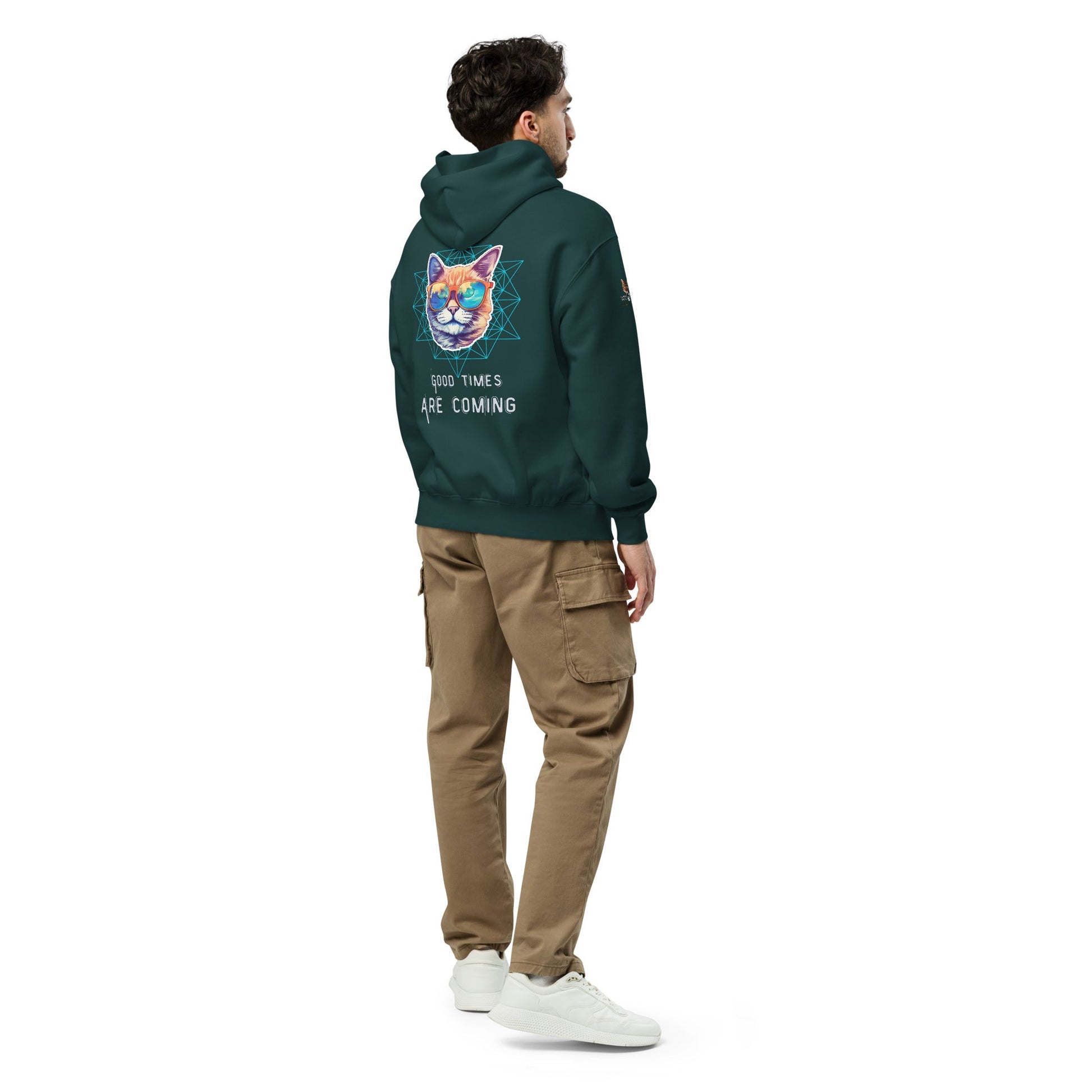Good Times are Coming Unisex Plush Hoodie - My Social Cat Bonafide Boutique LLCGood Times are Coming Unisex Plush HoodieHooded sweatshirtMy Social Cat Bonafide Boutique LLCBlackScominggood