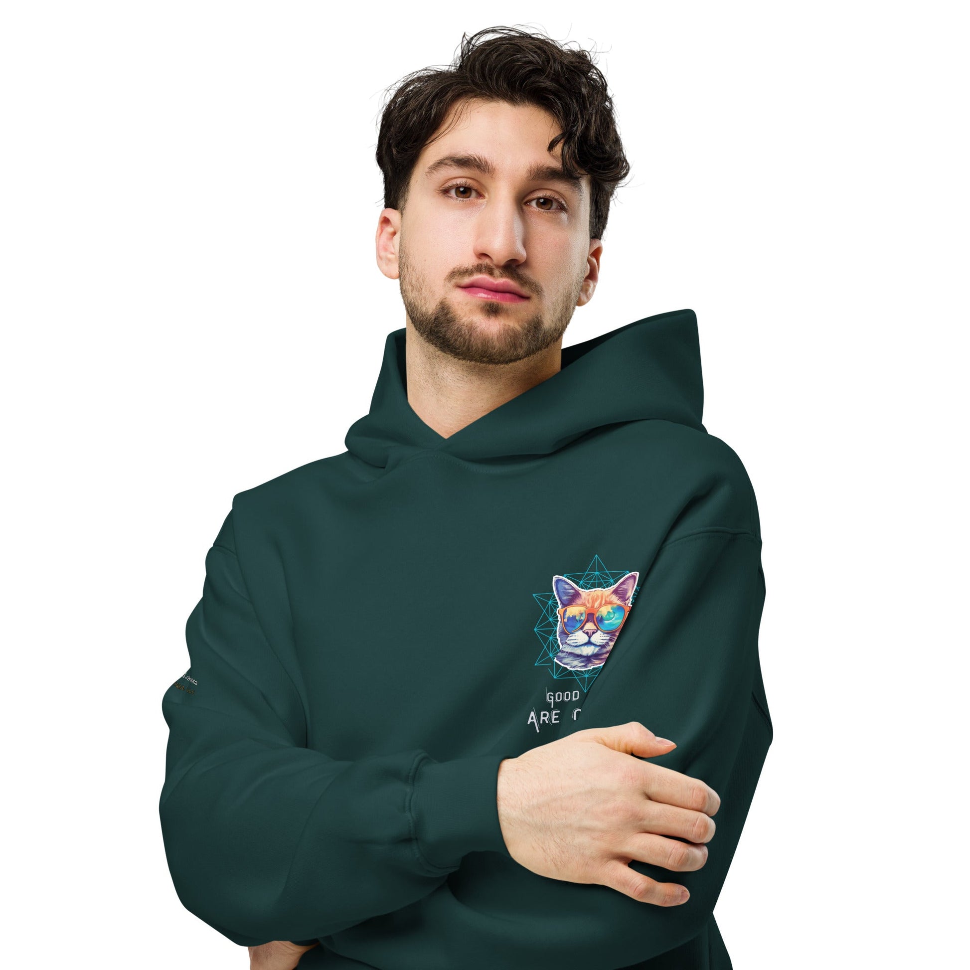 Good Times are Coming Unisex Plush Hoodie - My Social Cat Bonafide Boutique LLCGood Times are Coming Unisex Plush HoodieHooded sweatshirtMy Social Cat Bonafide Boutique LLCBlackScominggood