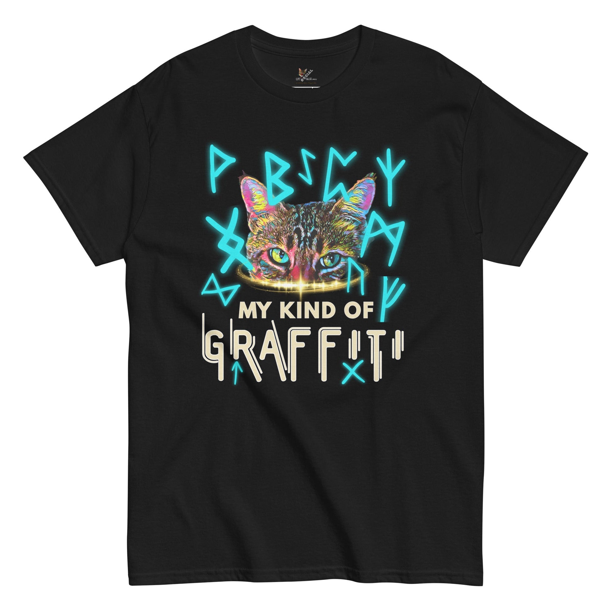 Graffiti Unisex Classic Tee - My Social Cat Bonafide Boutique LLCGraffiti Unisex Classic TeeT-shirtMy Social Cat Bonafide Boutique LLCBlackSclassicgraffiti