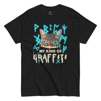 Graffiti Unisex Classic Tee - My Social Cat Bonafide Boutique LLCGraffiti Unisex Classic TeeT-shirtMy Social Cat Bonafide Boutique LLCBlackSclassicgraffiti