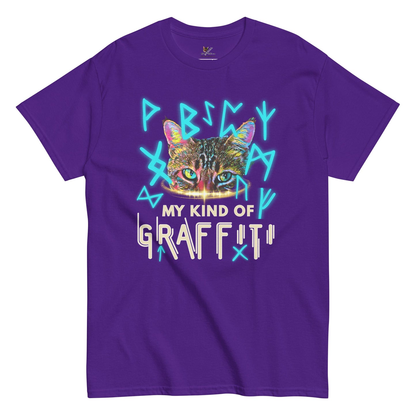 Graffiti Unisex Classic Tee - My Social Cat Bonafide Boutique LLCGraffiti Unisex Classic TeeT-shirtMy Social Cat Bonafide Boutique LLCPurpleSclassicgraffiti