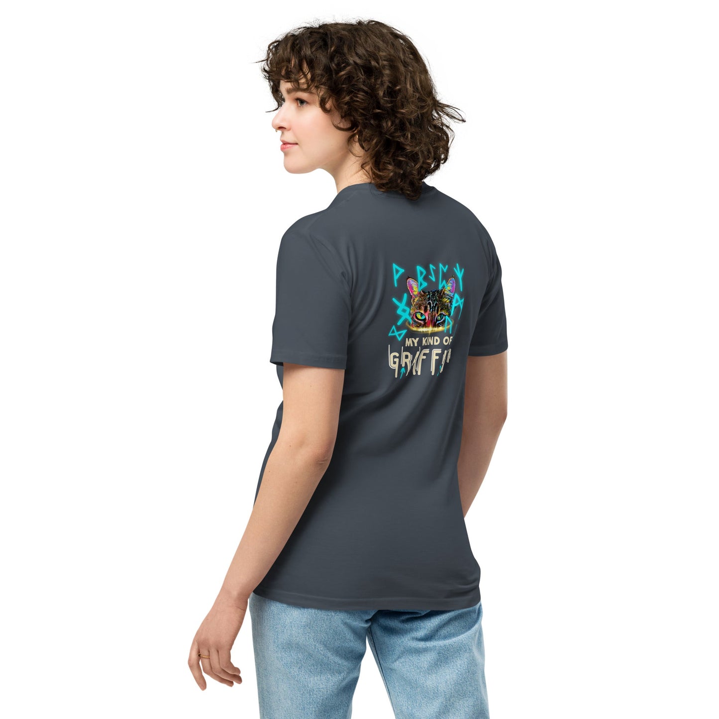 Graffiti Unisex Premium Tee - My Social Cat Bonafide Boutique LLCGraffiti Unisex Premium TeeT-shirtMy Social Cat Bonafide Boutique LLCBlackSgraffitipremium