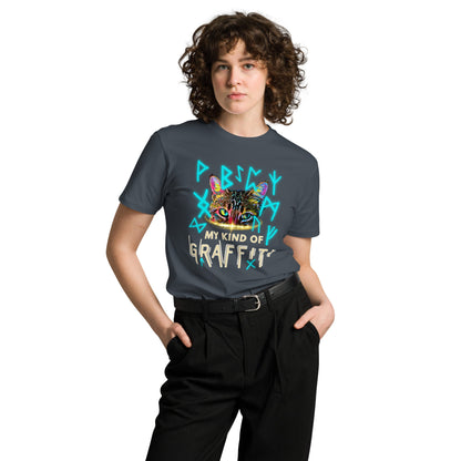 Graffiti Unisex Premium Tee - My Social Cat Bonafide Boutique LLCGraffiti Unisex Premium TeeT-shirtMy Social Cat Bonafide Boutique LLCBlackSgraffitipremium